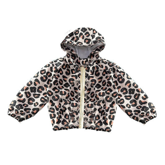 Baby Girls Leopard Long Sleeve  Hoodie Top  Preorder