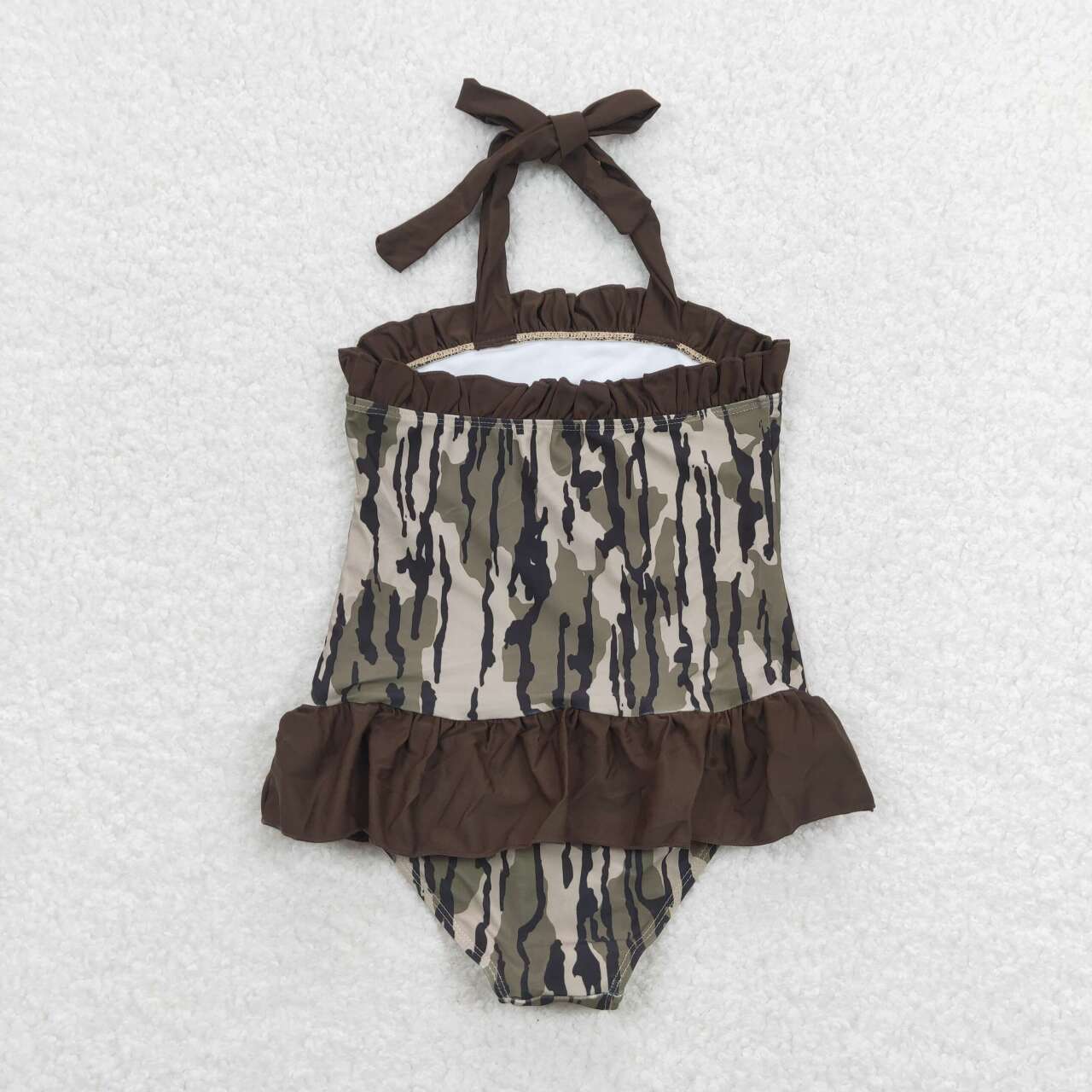 Cute Baby Girls One-piece Camo Swimsuits