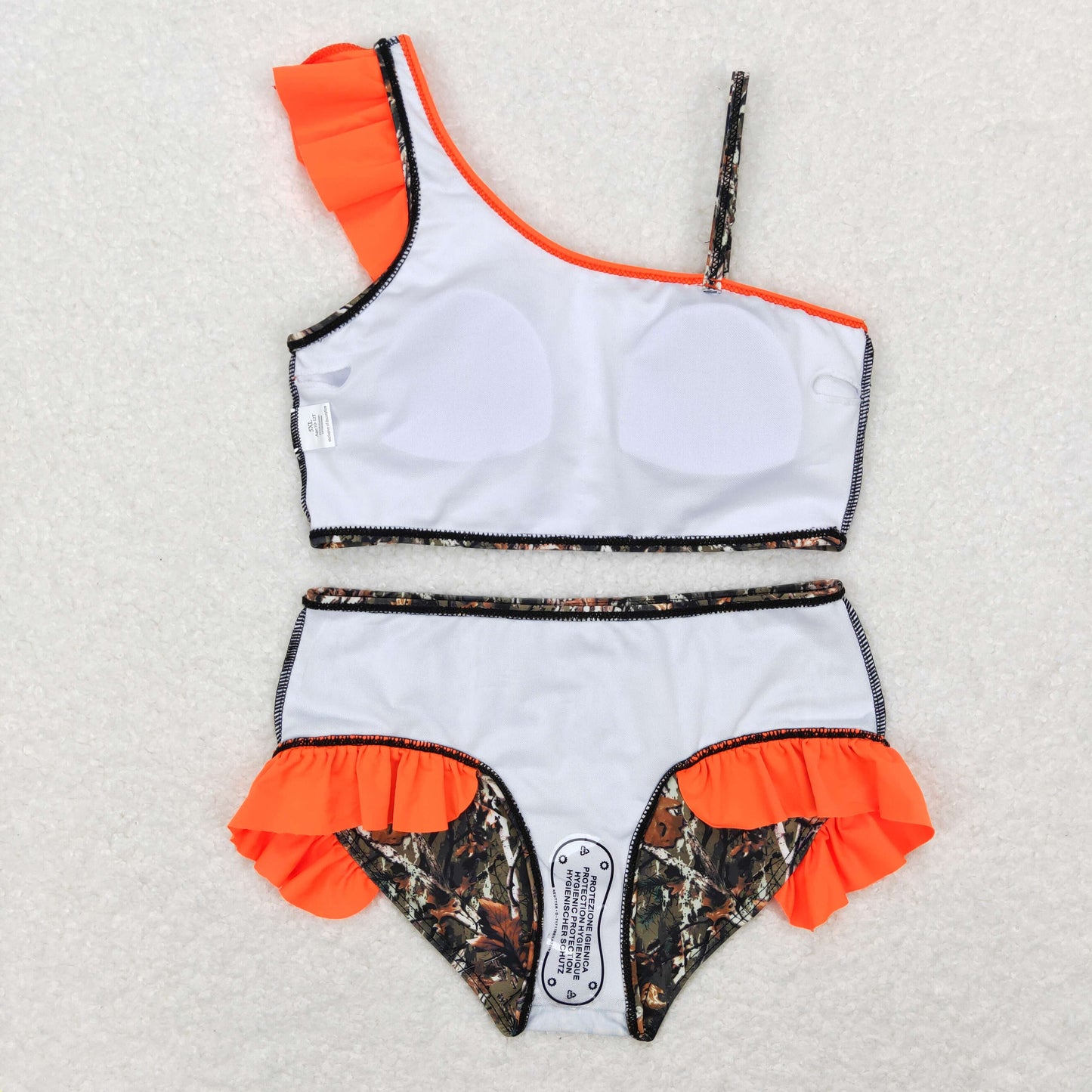 Cute Baby Girls Two Pieces Camo Swimsuits