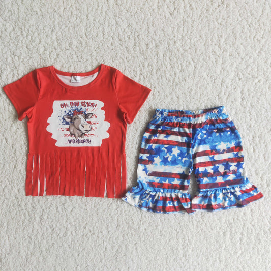 C15-2 July 4th Heifer Summer Girls Outfit