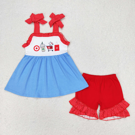 Baby Girls Summer Supermarket Cart Shorts Outfit