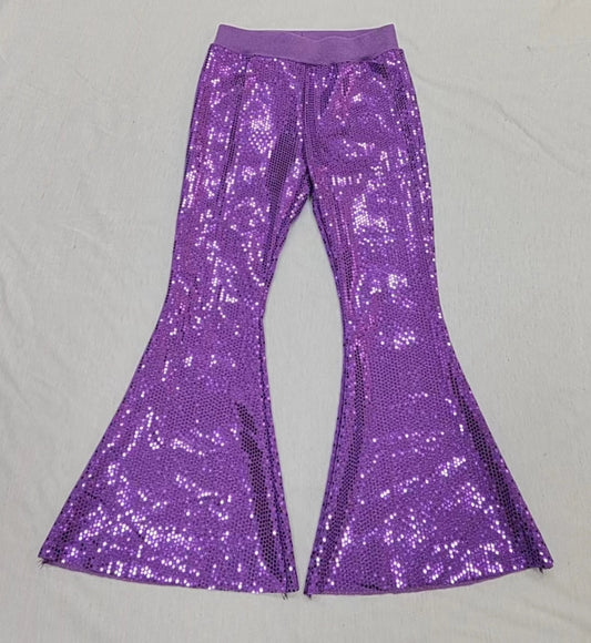 Baby Girls Purple Sequin Bell Pants Pre-order