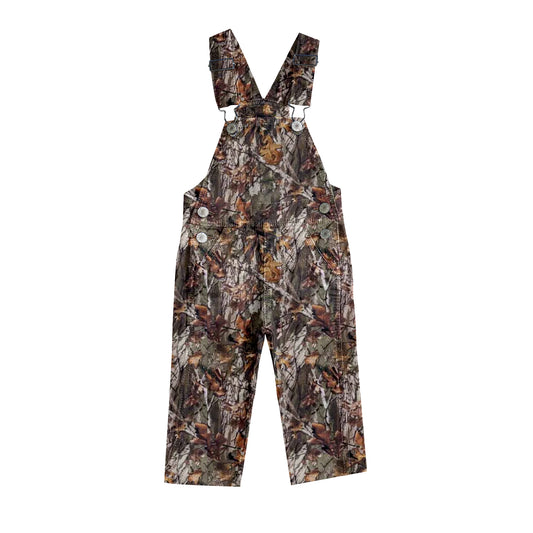 P0533 Kids Leaves Camo Dnim Overall Pants Preorder