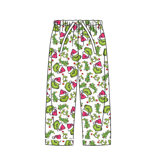 P0542 Adult Women Christmas Green Face Pants Preorder