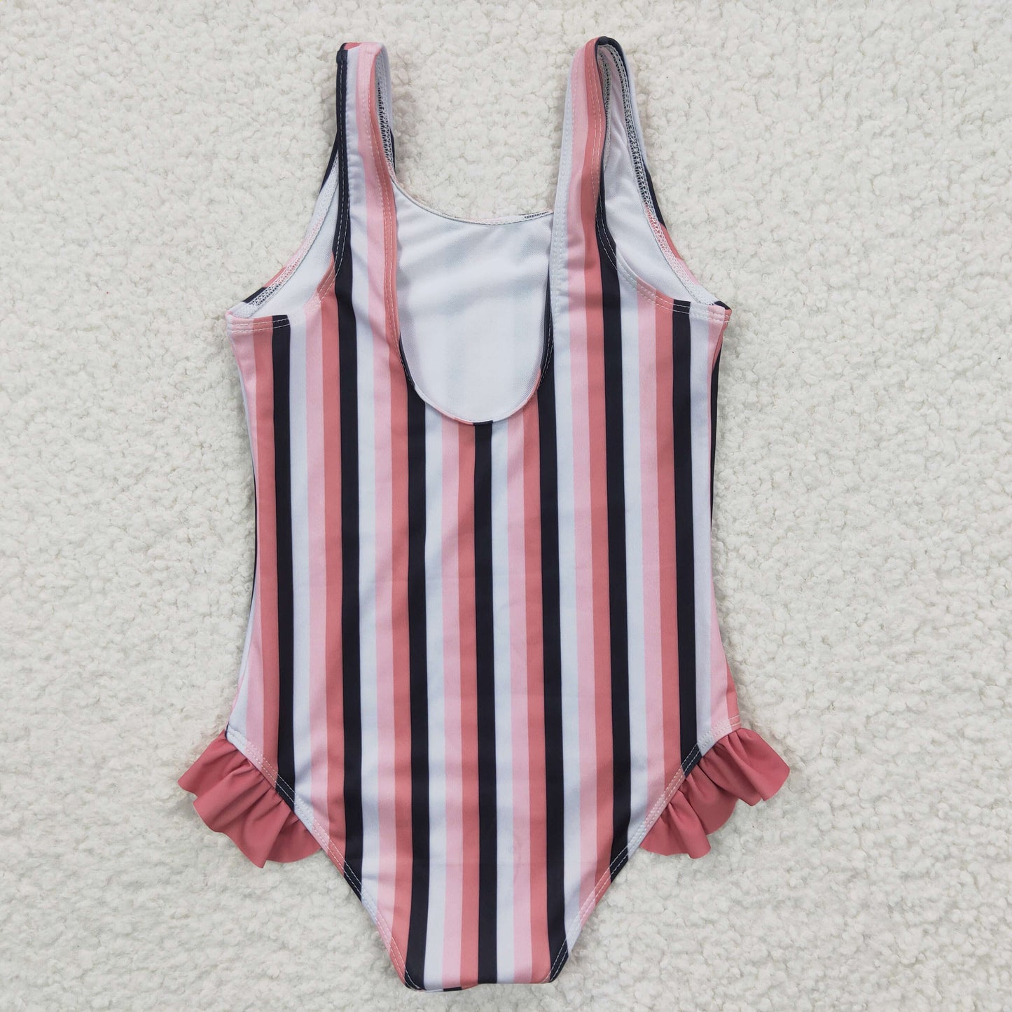 S0049 Girls Striped One-piece Swimsuit