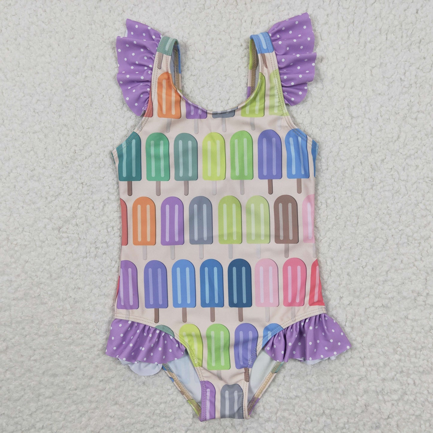 S0079 Girls Colorful Popsicle Swimsuit