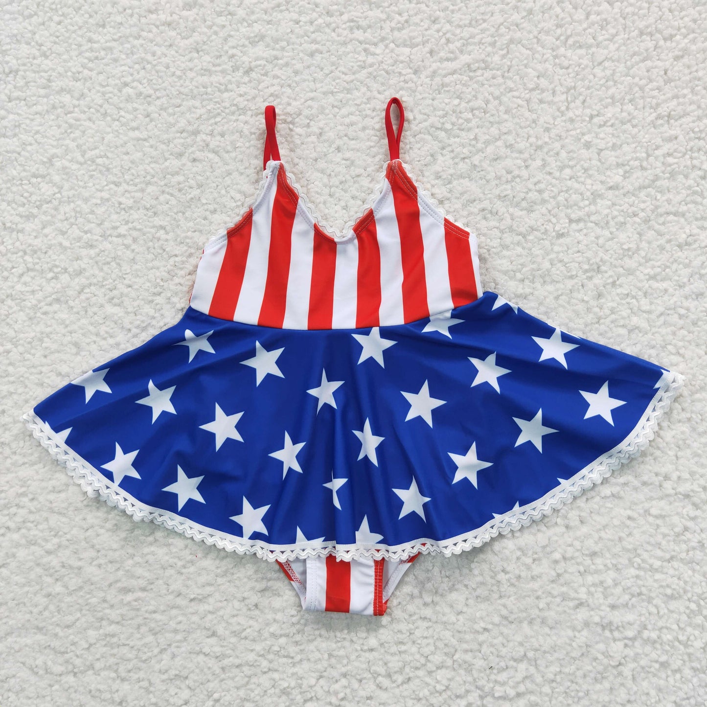 S0091 Summer Girls July 4th Swimsuit