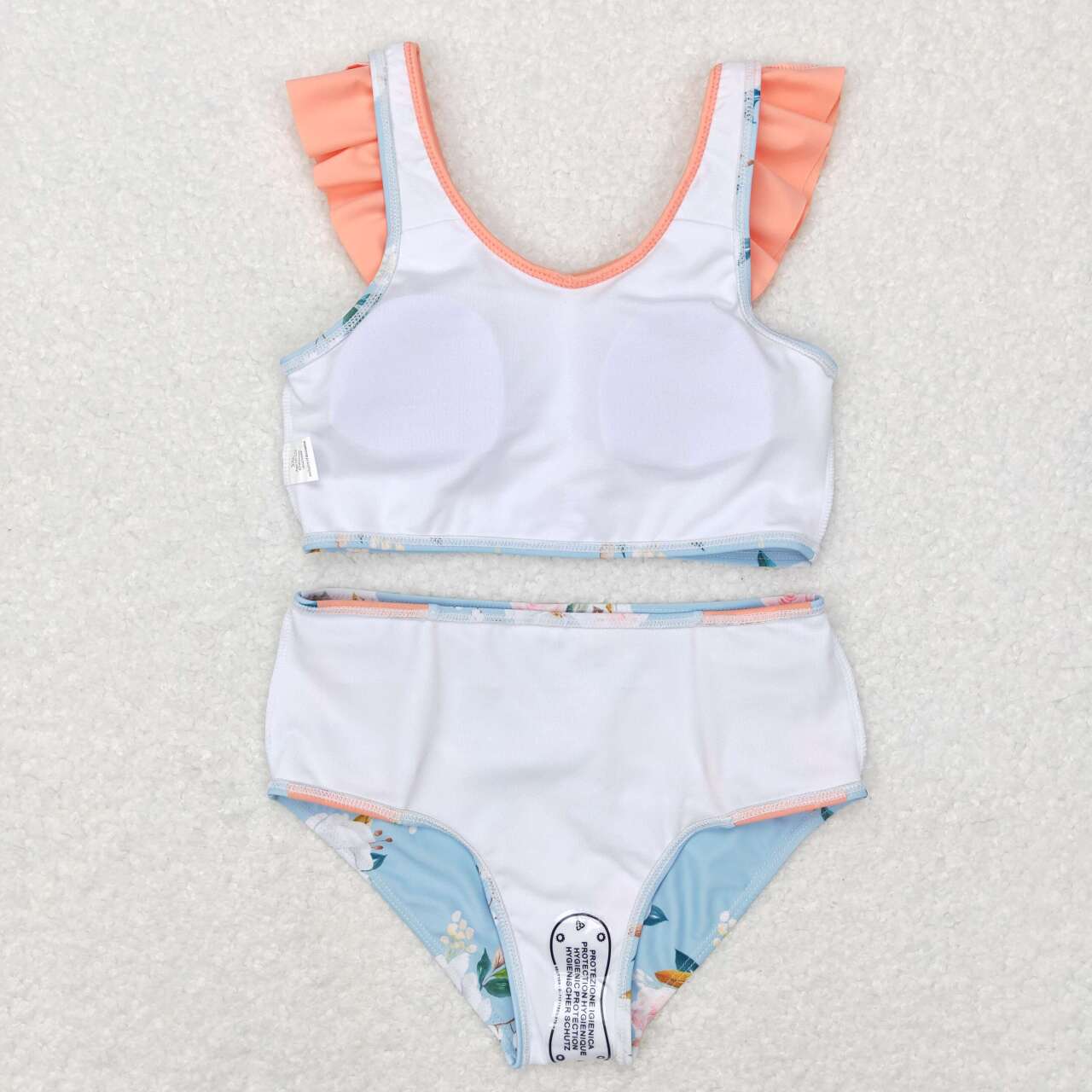 S0179  Baby Girls Flower Summer Sleveless Two pieces swimsuits