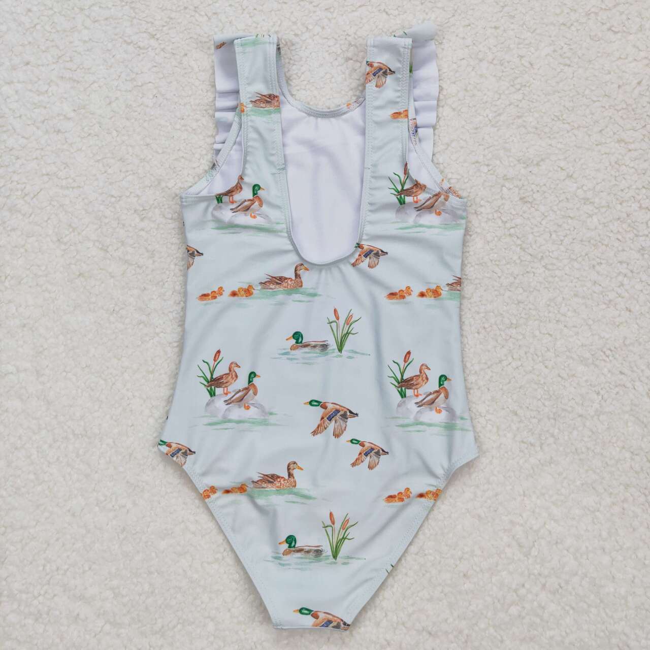 Family Mallard Matching Swimsuit and Trunks For Adult and Kids