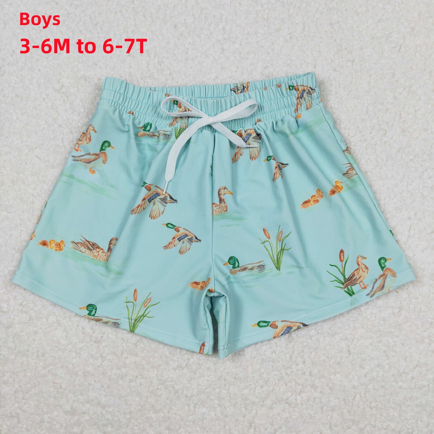 Family Mallard Matching Swimsuit and Trunks For Adult and Kids