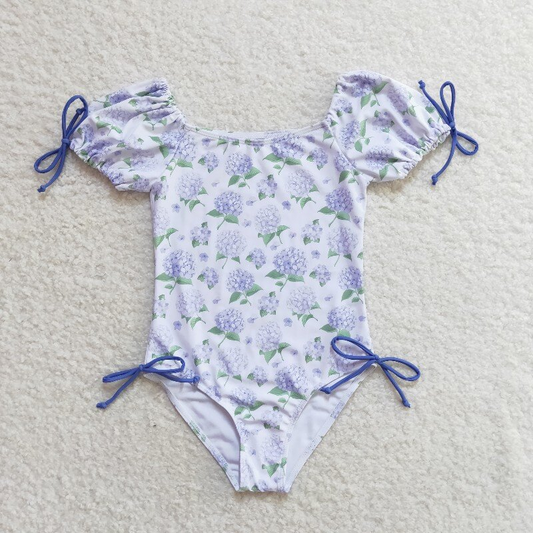 Baby Girls violet One-piece SwimSuit