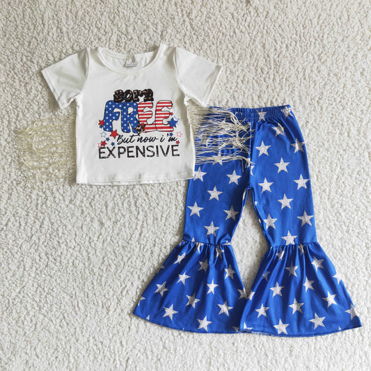 NC0002 Born Free But I'm Expensive July 4th Outfit
