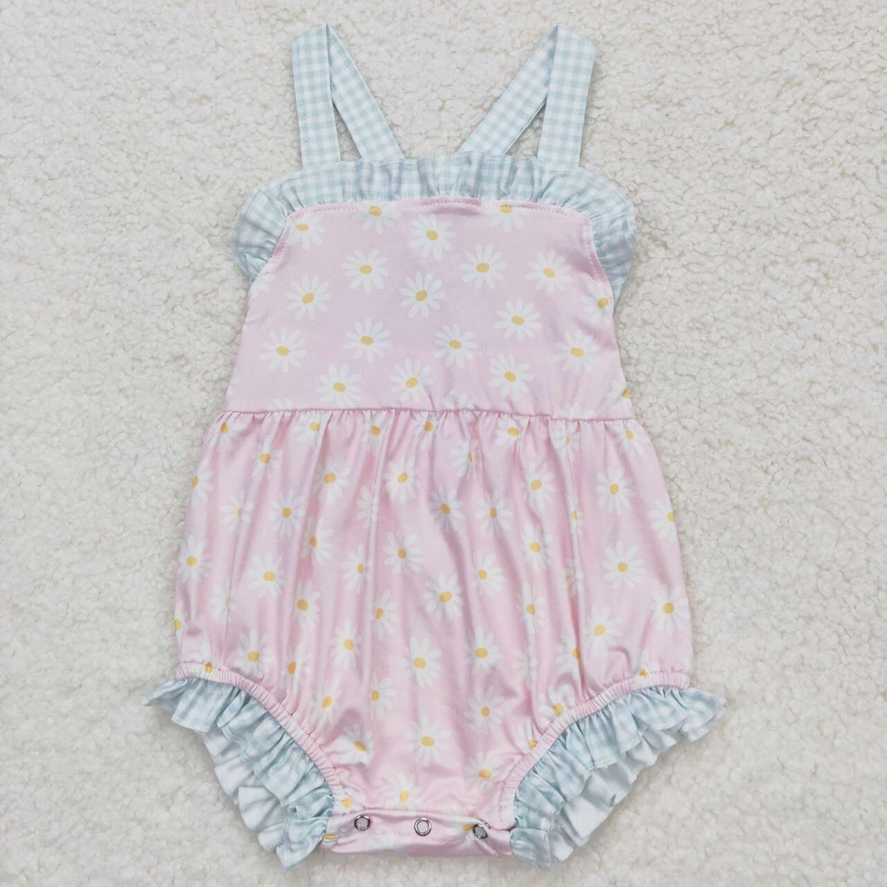 Summer Baby Girls Sibling Daisy Flower Pink Clothing