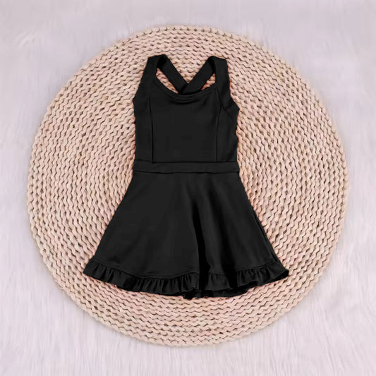 Baby Girls Black Color Yoga Dress Pre-order