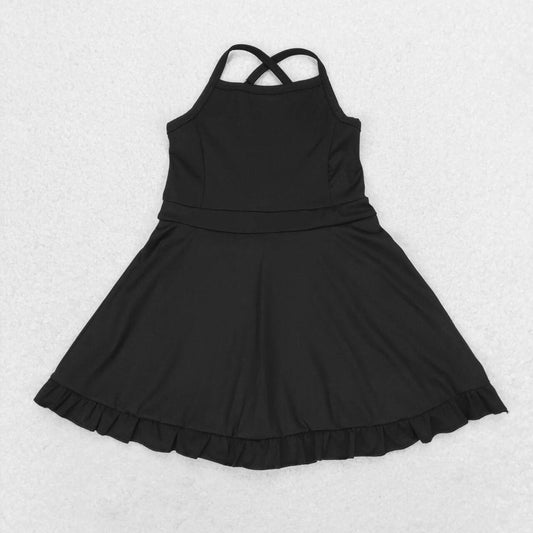 Baby Girls Black Color Yoga Dress