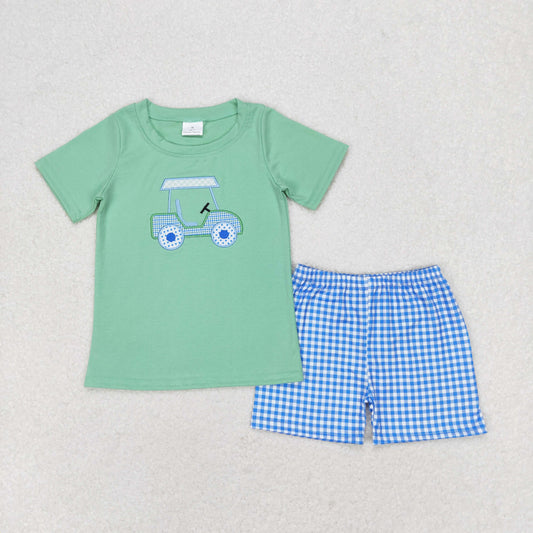 Baby Boys Summer Clothing Embroidery Golf Outfit