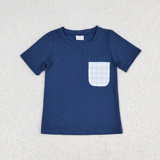 Baby Boys Navy Short Sleeve T-shirt Top