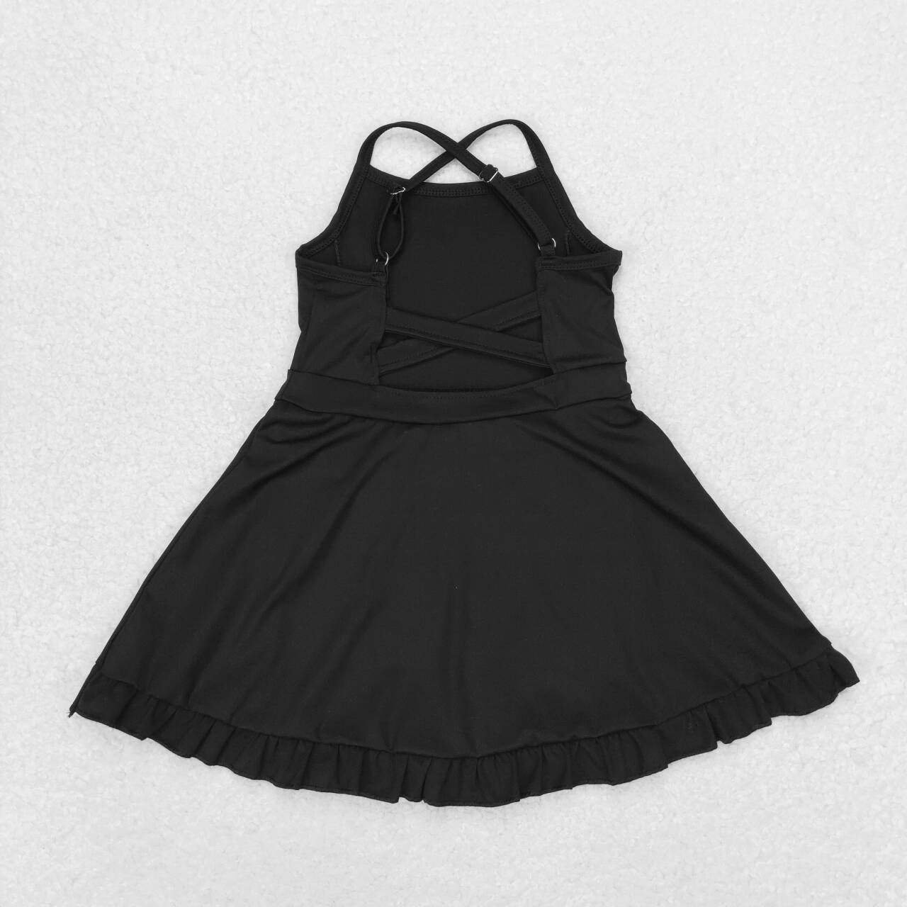 Baby Girls Black Color Yoga Dress
