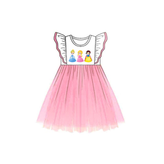 Baby Girls Princess Short Sleeve Tulle Dress Preorder 3 MOQ