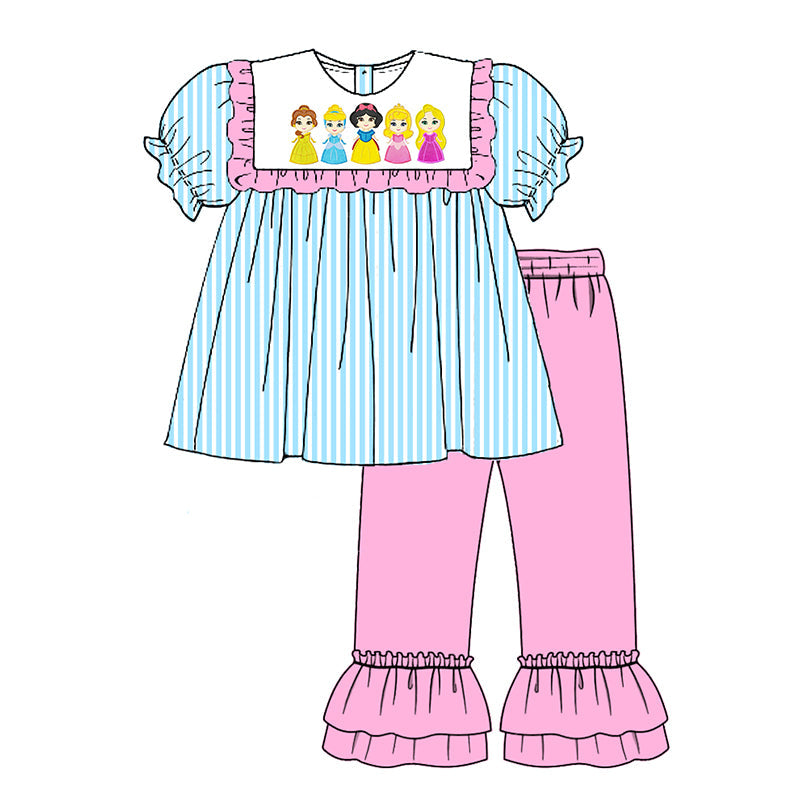 Baby Girls Princess Top Pink Pants Outfit Preorder 3 MOQ
