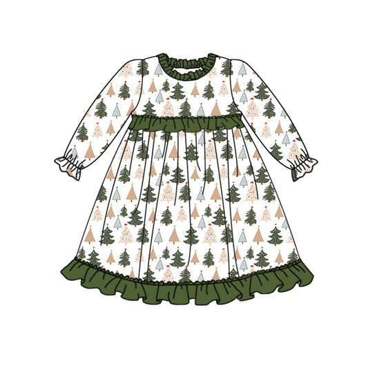 Baby GIrls  Christmas Tree Dress Pre-order 3 MOQ