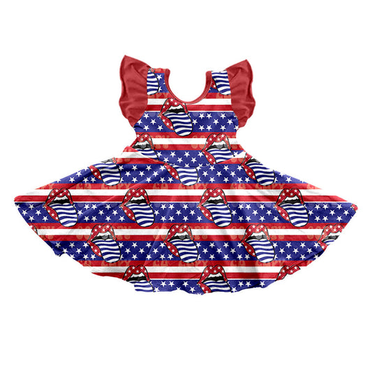 Summer Baby Girls USA July 4th Twirl Dress (MOQ 3 )