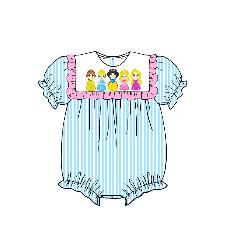 Baby Girls  Princess Short Sleeve Romper Preorder 3 MOQ