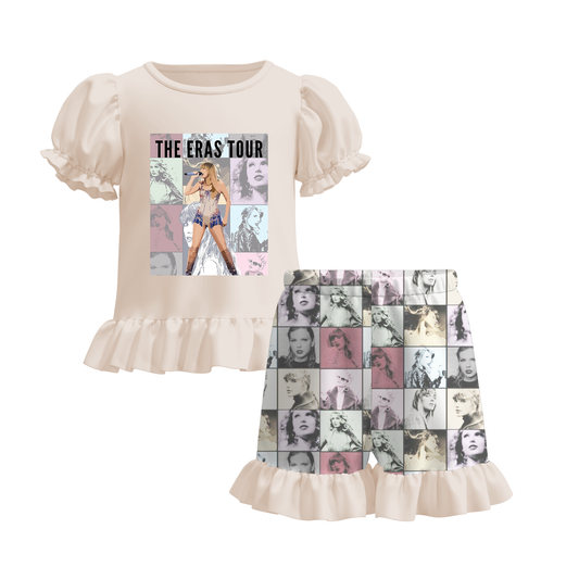 Baby Girls Singer Tour Top Shirt Shorts Summer Clothes Sets Preorder 3 MOQ