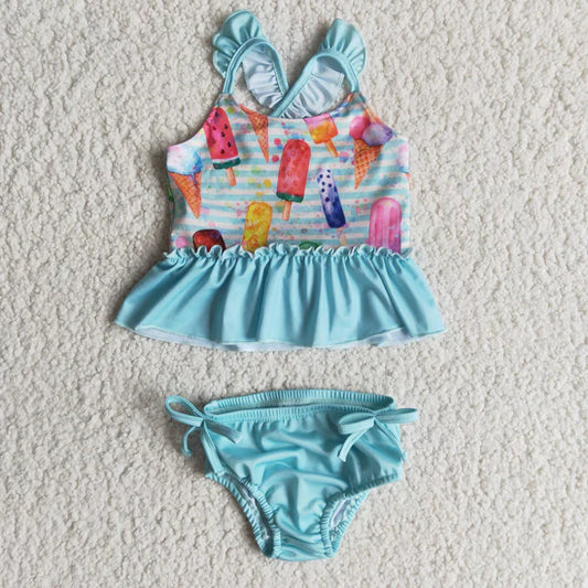 B2-4 Baby Girls summer popscile swimsuits